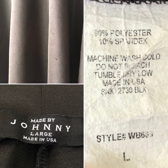 Johnny black stretchy flare skater shirt skirt L - Picture 3 of 4